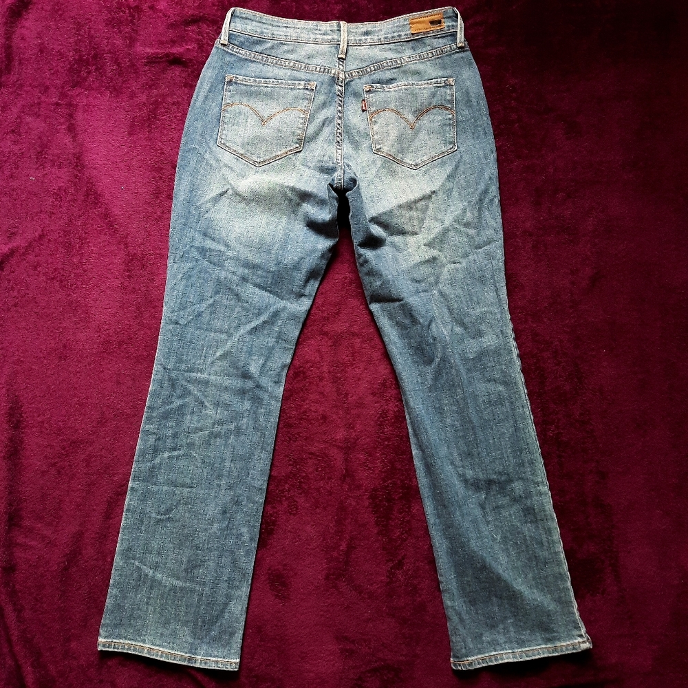 Levi's 10 Straight-Leg Bold Curve Classice Rise Medium Wash Jeans - Picture 3 of 7
